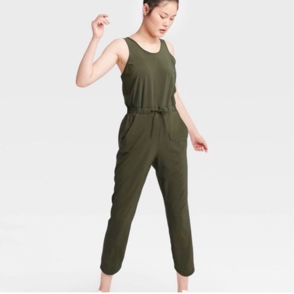 Green jumpsuit